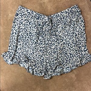 AE High-waisted leopard print shorts